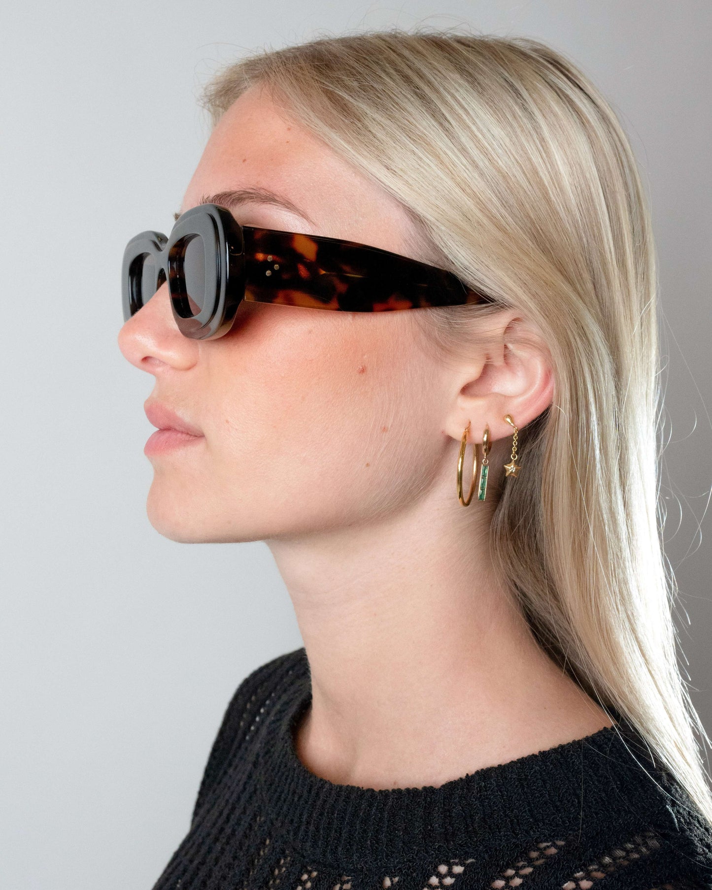 Vision Ebene oval luxury sunglasses